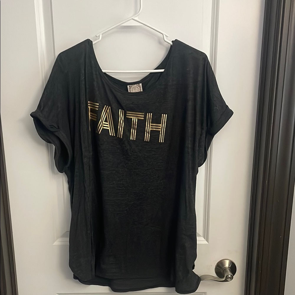 Black Faith Graphic Tee